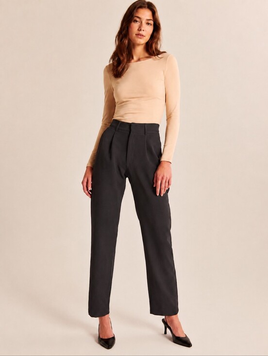 Abercrombie & Fitch Pants - ❤️ ABERCROMBIE & FITCH QUINN TAILORED HIGH RISE STRAIGHT LEG TROUSERS / PANTS, L
